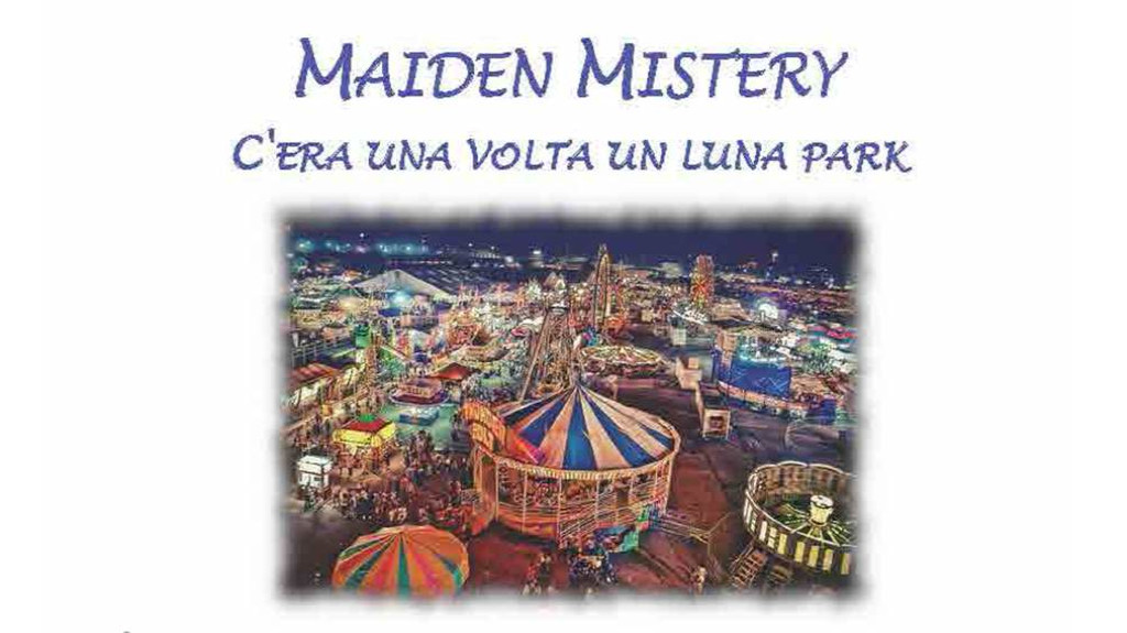 Locandina spettacolo teatrale presso Cesano Lab con ragazzi del CAM di Cesano di Cooperativa Ripari - Maiden Mystery - C'era una volta un Luna park di Youmani Onlus