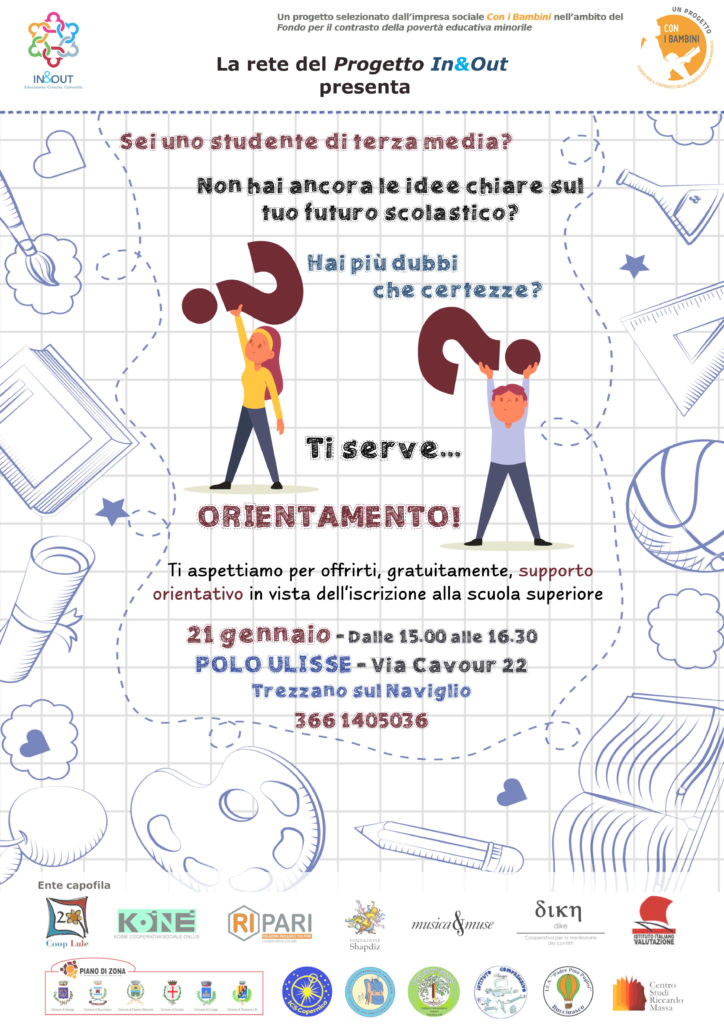incontro di formazione al Polo Ulisse di Trezzano per ragazzi di terza media